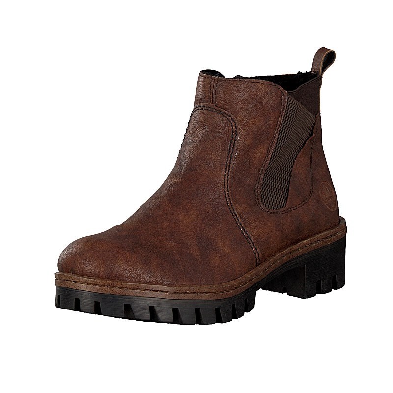 Botas Chelsea Rieker 75754-25 Para Mulher - Marrom